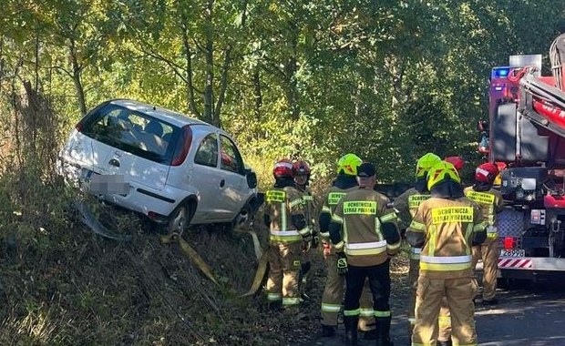 Pijana 27-latka zakończyła jazdę na drzewie