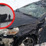 Pijany kierowca holował auto… na dachu! Policja przecierała oczy ze zdumienia FILM