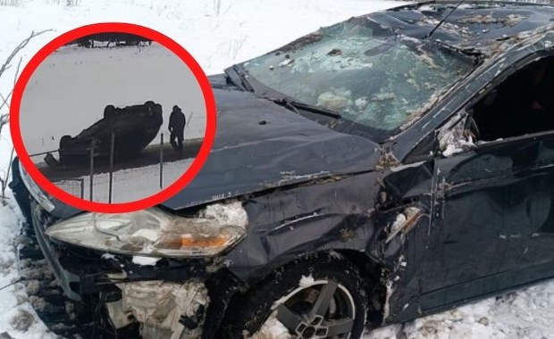 Pijany kierowca holował auto… na dachu! Policja przecierała oczy ze zdumienia FILM