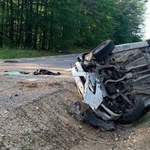 Pijany kierowca stracił kontrolę nad samochodem i dachował