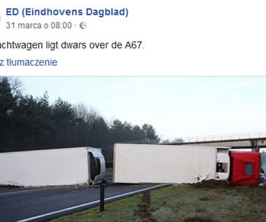 Pijany kierowca z Polski zablokował  w święta holenderską autostradę