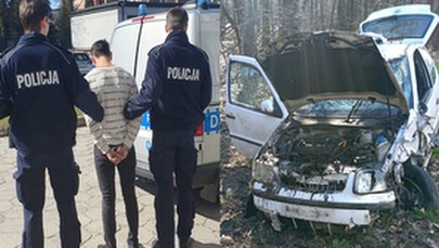 Pijany ojciec przewoził 4-letniego syna. Po wypadku uciekł i zostawił go w aucie 