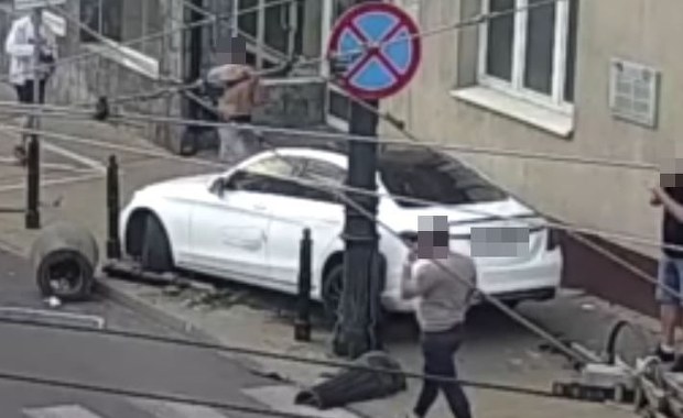 Pijany pędził przez centrum Lublina. Takiego finału nie przewidział [FILM]