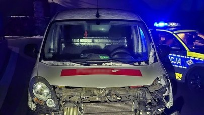 Pijany Ukrainiec uciekał przed policją uszkodzonym autem