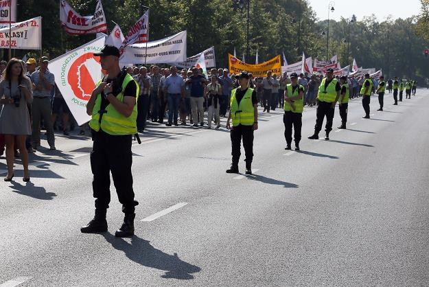 Pikieta sadowników w Warszawie /PAP