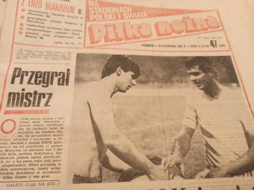 "Piłka Nożna" nr 47 z 19.11,1985r. /Dariusz Górski /