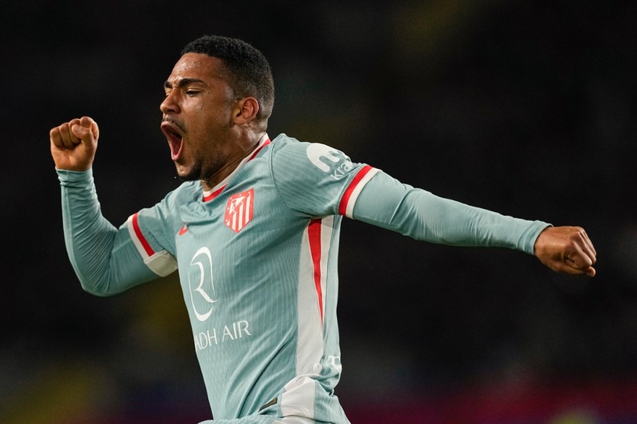 Atletico Madrid fotbalista Samuel Lino /Enric Fontcubert /PAP /EPA