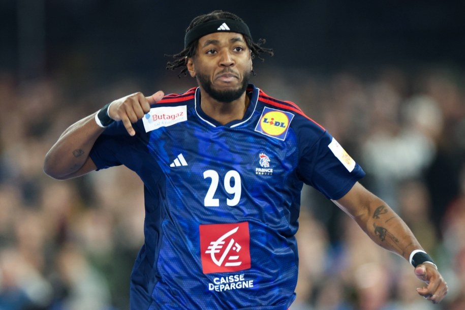 Piłkarz ręczny Industrii Kielce, Benoit Kounkoud /Christopher Neundorf /PAP