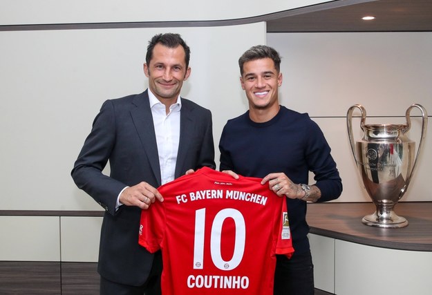 Piłkarz reprezentacji Brazylii Philippe Coutinho / 	FC Bayern München AG /PAP/EPA