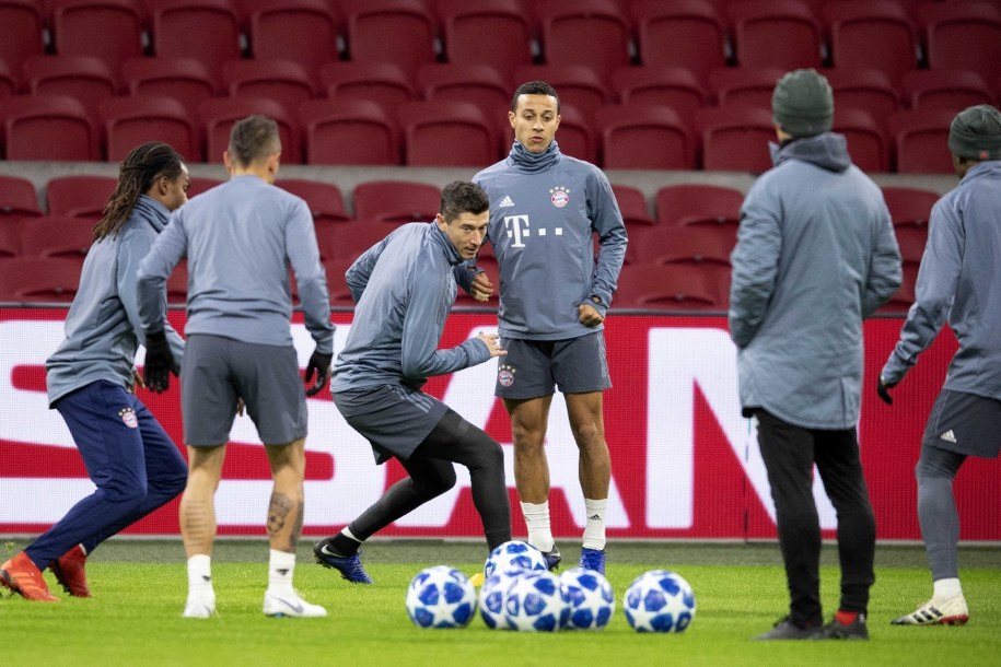 Piłkarze Bayernu Monachium na treningu /Olaf Kraak /PAP/EPA