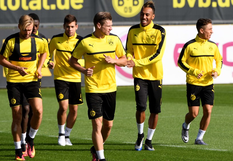 Piłkarze Borussii Dortmund na treningu /AFP
