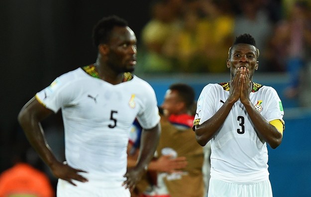Piłkarze Ghany po porażce z USA /MARIUS BECKER  /PAP/EPA