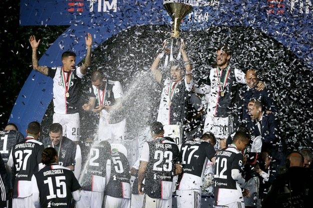 Piłkarze Juventusu Turyn /	IPA Milestone /PAP/PA