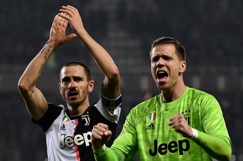 Piłkarze Juventusu - Wojciech Szczęsny i Leonardo Bonucci /AFP