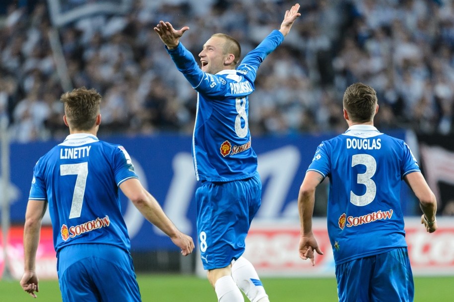 Piłkarze Lecha Poznań /Jakub Kaczmarczyk /PAP