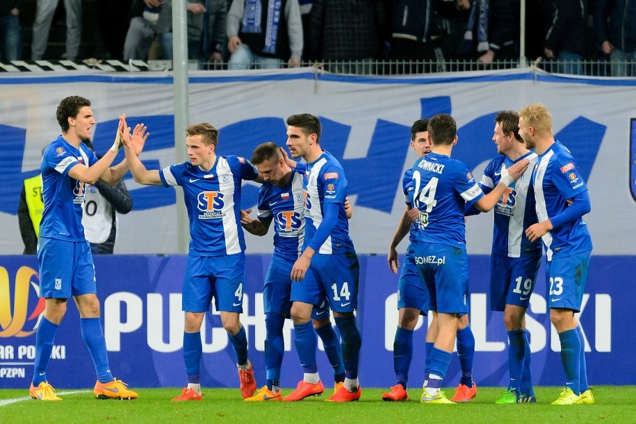 Piłkarze Lecha Poznań /Jakub Kaczmarczyk /PAP