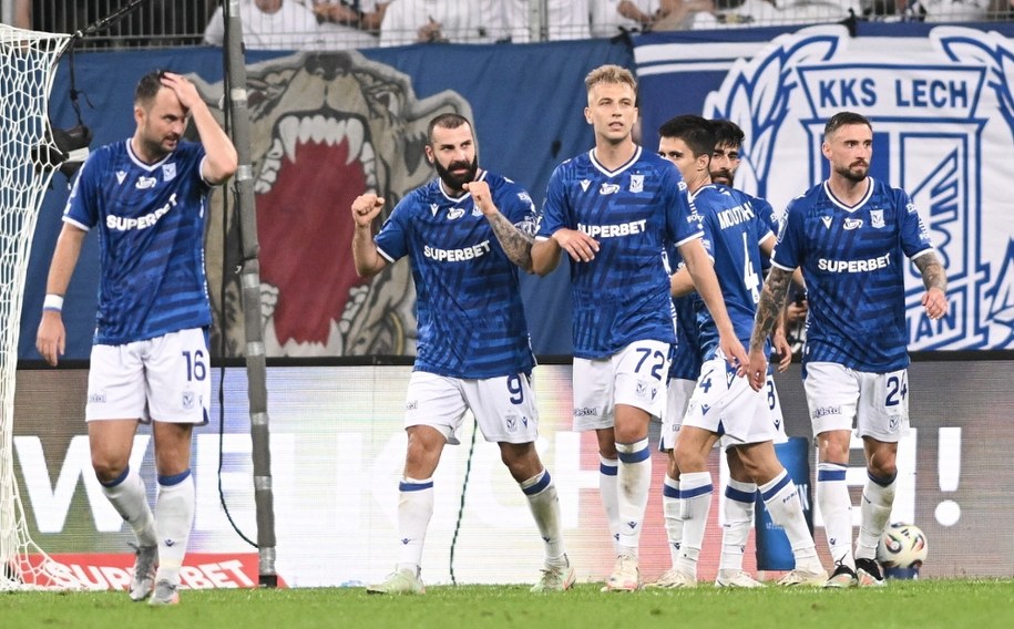 Piłkarze Lecha Poznań /	Jakub Kaczmarczyk   /PAP