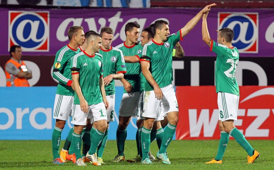 Piłkarze Legii Warszawa wygrali z Trabzonsporem /STR /PAP/EPA