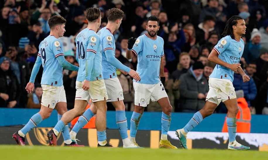 Piłkarze Manchesteru City /ANDREW YATES /PAP/EPA