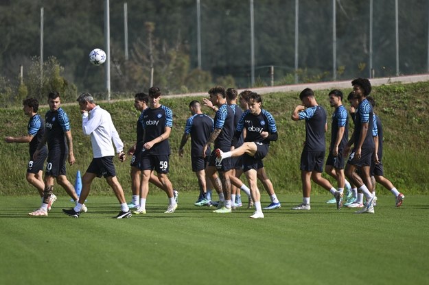Piłkarze Napoli na treningu /CIRO FUSCO /PAP/EPA