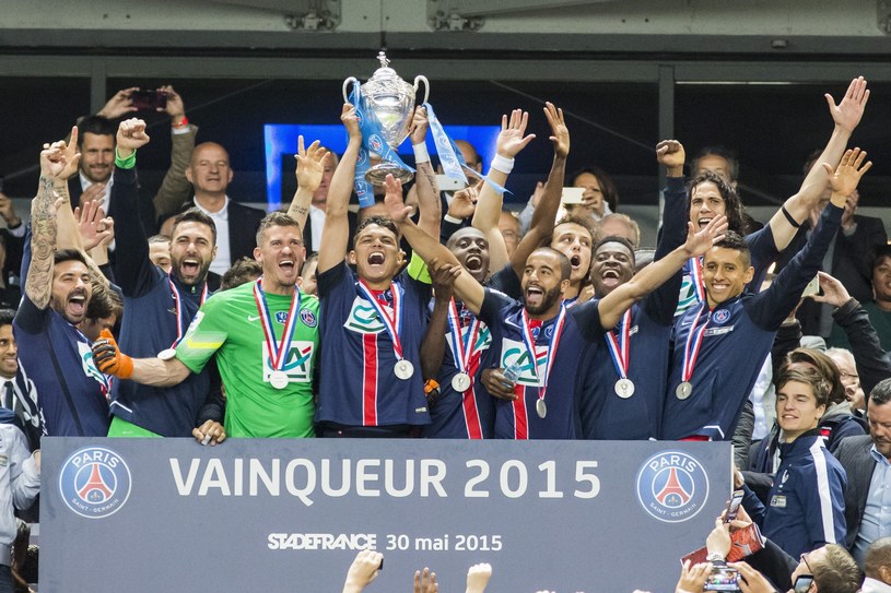 Piłkarze Paris Saint-Germain z Pucharem Francji /Getty Images
