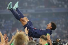 Piłkarze PSG w euforii po triumfie w finale Ligi Mistrzów