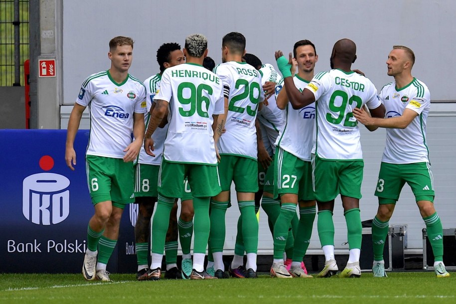 Piłkarze Radomiaka /Sebastian Borowski /PAP