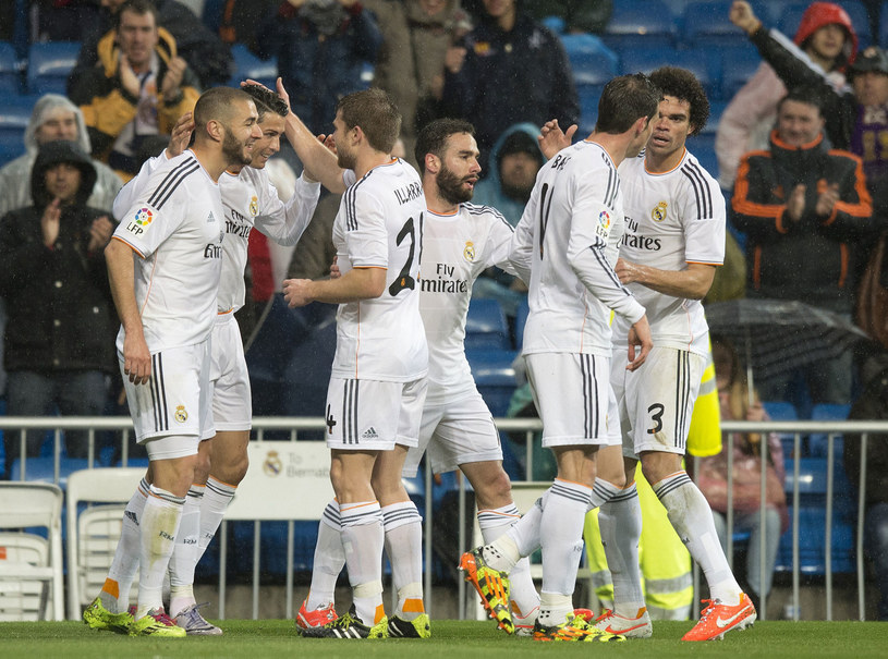 Piłkarze Realu mieli powody do zadowolenia /AFP