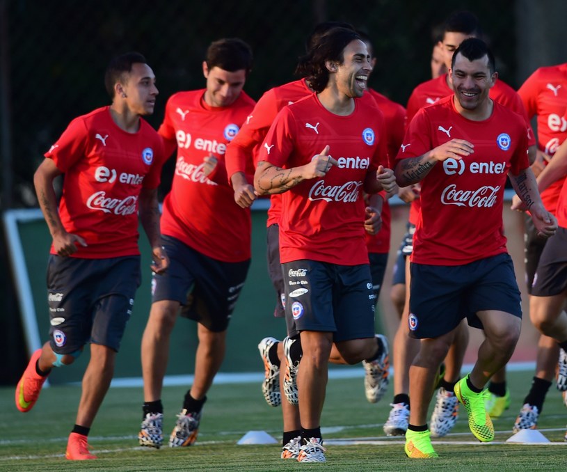 Piłkarze reprezentacji Chile /AFP