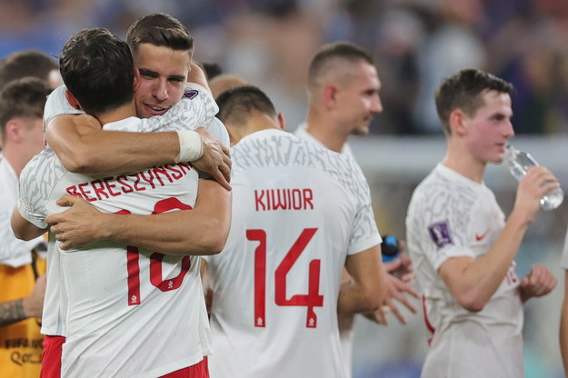 Piłkarze reprezentacji Polski po meczu z Argentyną /Friedemann Vogel /PAP/EPA