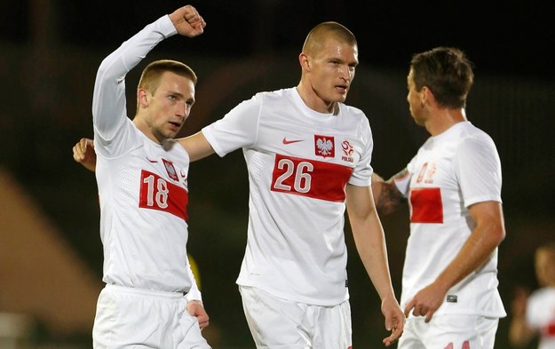 Piłkarze reprezentacji Polski podczas towarzyskiego meczu z Rumunią /ORGE ZAPATA /PAP