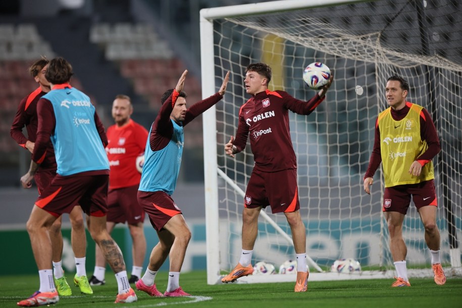 Piłkarze reprezentacji Polski podczas treningu na Malcie. /	Leszek Szymański   /PAP