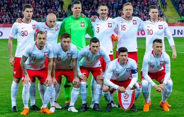 Piłkarze reprezentacji Polski przed towarzyskim meczem z Koreą Południową na Stadionie Śląskim. Chorzów, 27 marca 2018 / Andrzej Grygiel /PAP