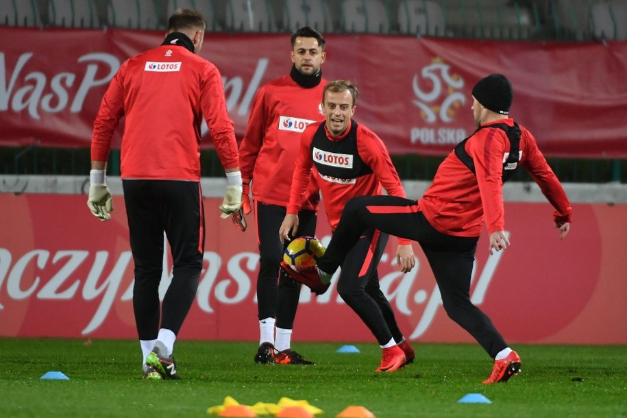 Piłkarze reprezentacji Polski /Bartłomiej Zborowski /PAP