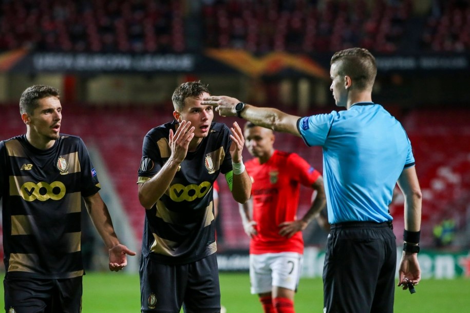 Piłkarze Standardu Liege / 	JOSE SENA GOULAO /PAP/EPA