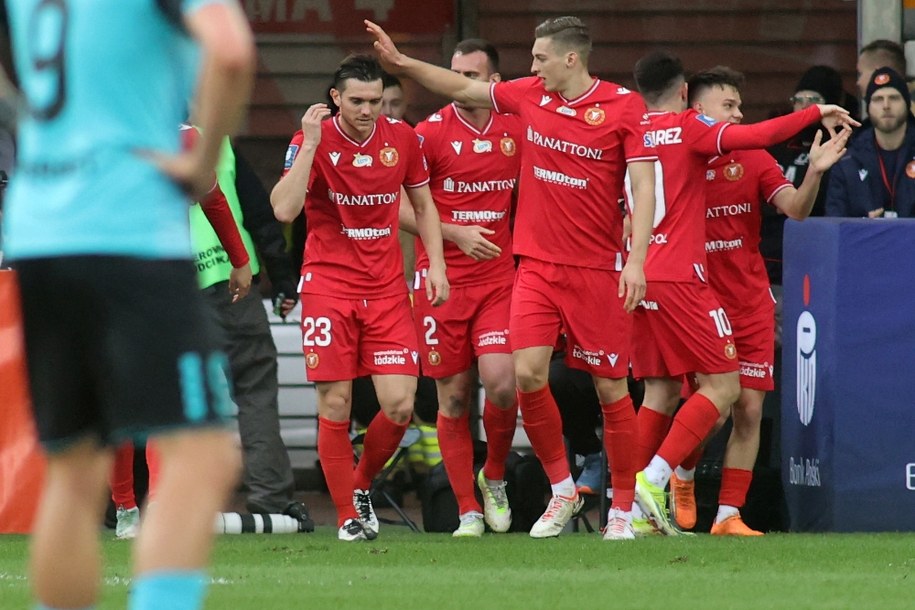 Piłkarze Widzewa Łódź /Marian Zubrzycki /PAP