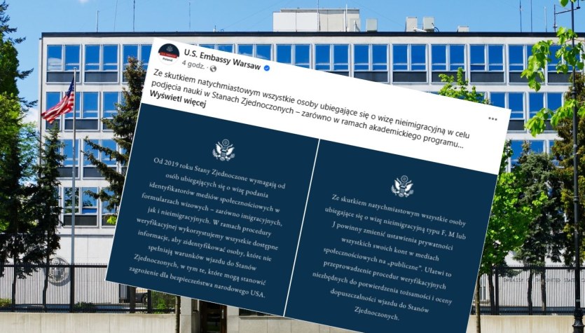 Pilny komunikat ambasady USA w Polsce. Chodzi o konta w mediach społecznościowych