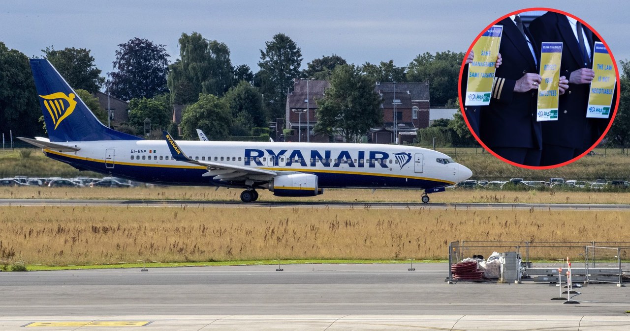 Piloci Ryanaira domagają się powrotu wynagrodzeń do poziomu sprzed pandemii /NICOLAS MAETERLINCK/BELGA, KENZO TRIBOUILLARD /AFP