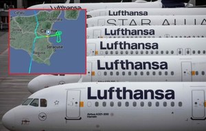 Pilot Lufthansy się wkurzył. Nie uwierzycie, co namalował na niebie