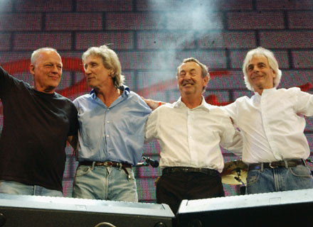 Pink Floyd na Live 8 (drugi z lewej Roger Waters) - fot. Dave M. Benett /Getty Images/Flash Press Media