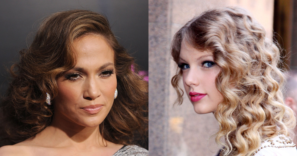 Piosenkarki Jennifer Lopez i Taylor Swift lubią loki &nbsp; /Getty Images/Flash Press Media