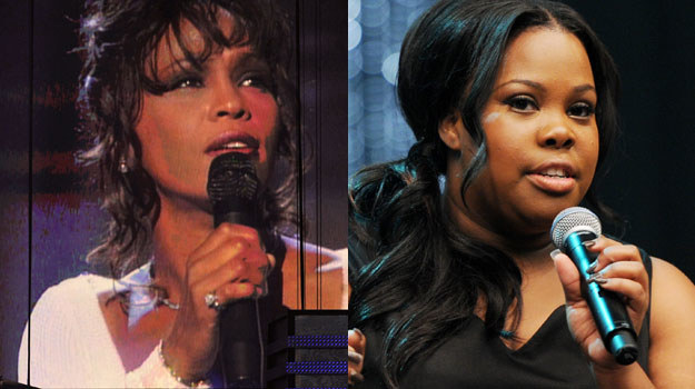 Piosenkę Whitney Houston zaśpiewa Amber Riley (L). /Kevin Winter /Getty Images