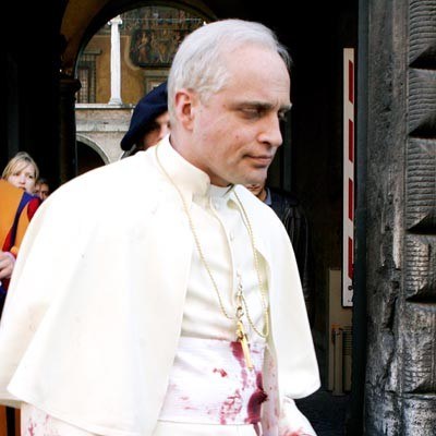 Piotr Adamczyk jako Jan  Paweł II na planie 2. części filmu o Papieżu /AFP