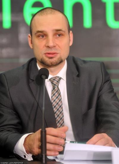 Piotr Ciżkowicz, członek władz PKP SA. Fot. M. Lasyk /Reporter
