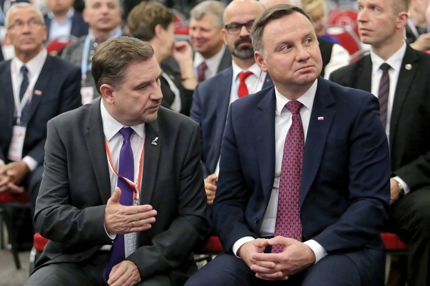 Piotr Duda i prezydent Andrzej Duda /Waldemar Deska /PAP