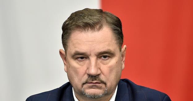 Piotr Duda, lider Solidarności. Fot. Łukasz Dejnarowicz /FORUM