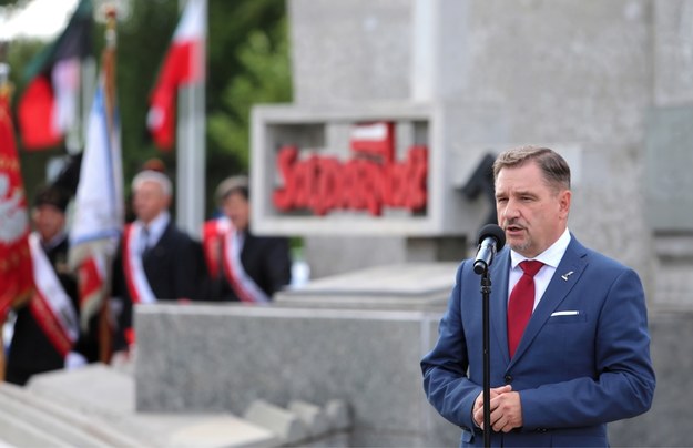 Piotr Duda podczas obchodów 39. rocznicy podpisania Porozumienia Jastrzębskiego / 	Andrzej Grygiel    /PAP