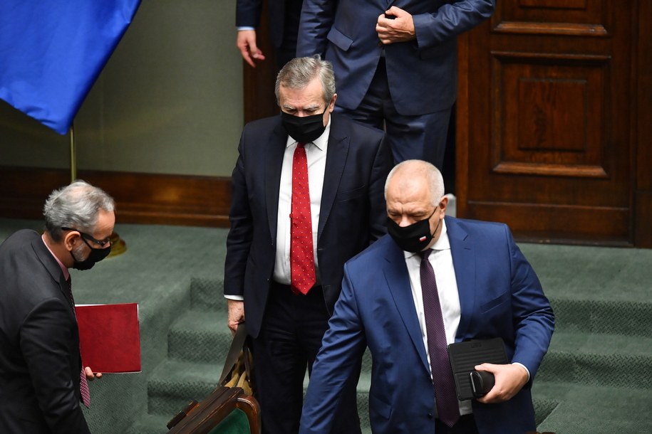 Piotr Gliński i Tadeusz Kościński / 	Radek Pietruszka   /PAP