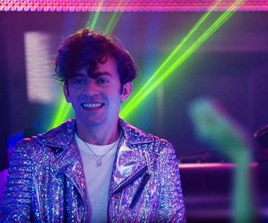 Piotr Głowacki w scenie z filmu "Disco polo"