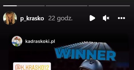 Piotr Kraśko: instagram.com/p_krasko/ /Screen z InstaStory